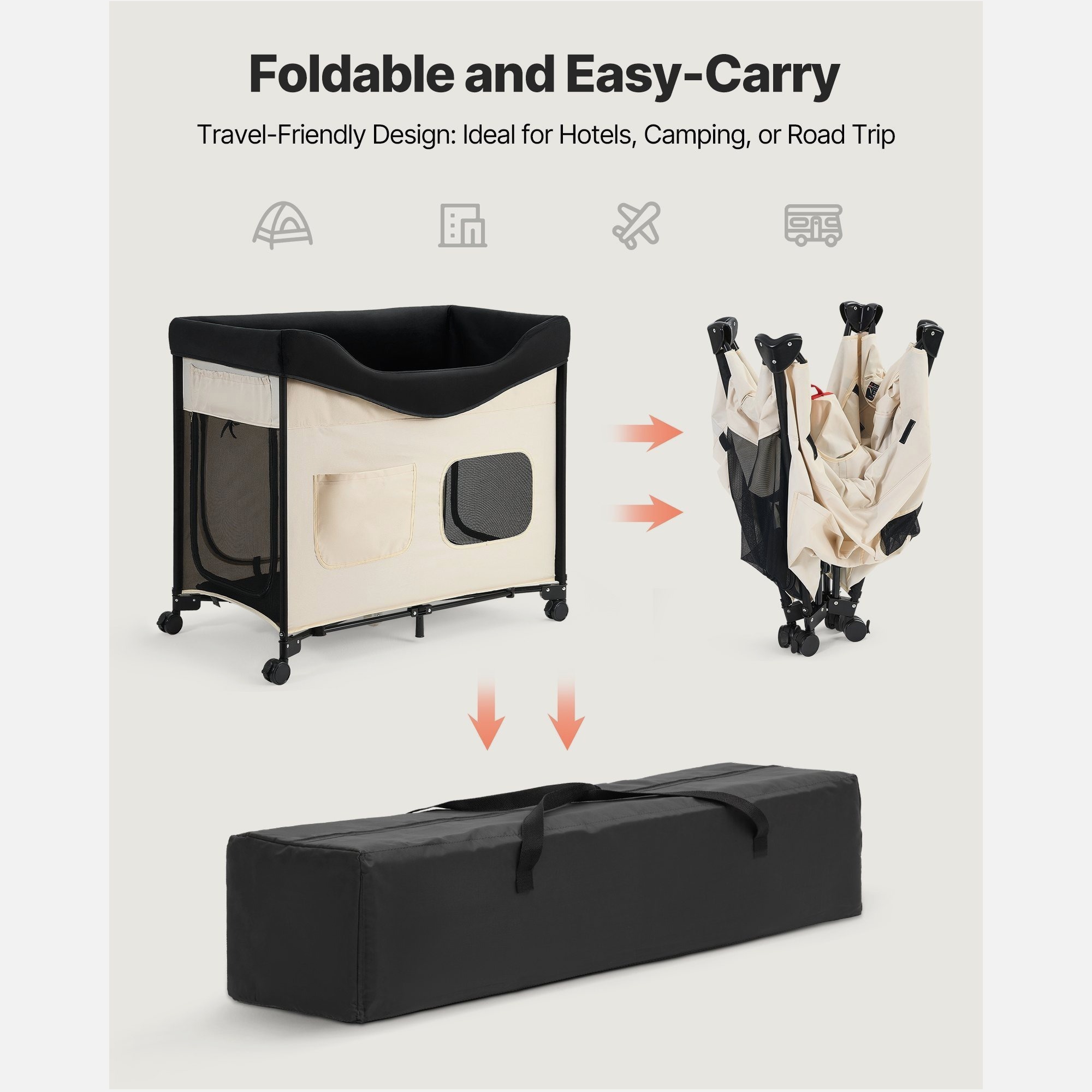 Pet Supplies For Dogs - Foldable Elevated Lounge Pet Bed for