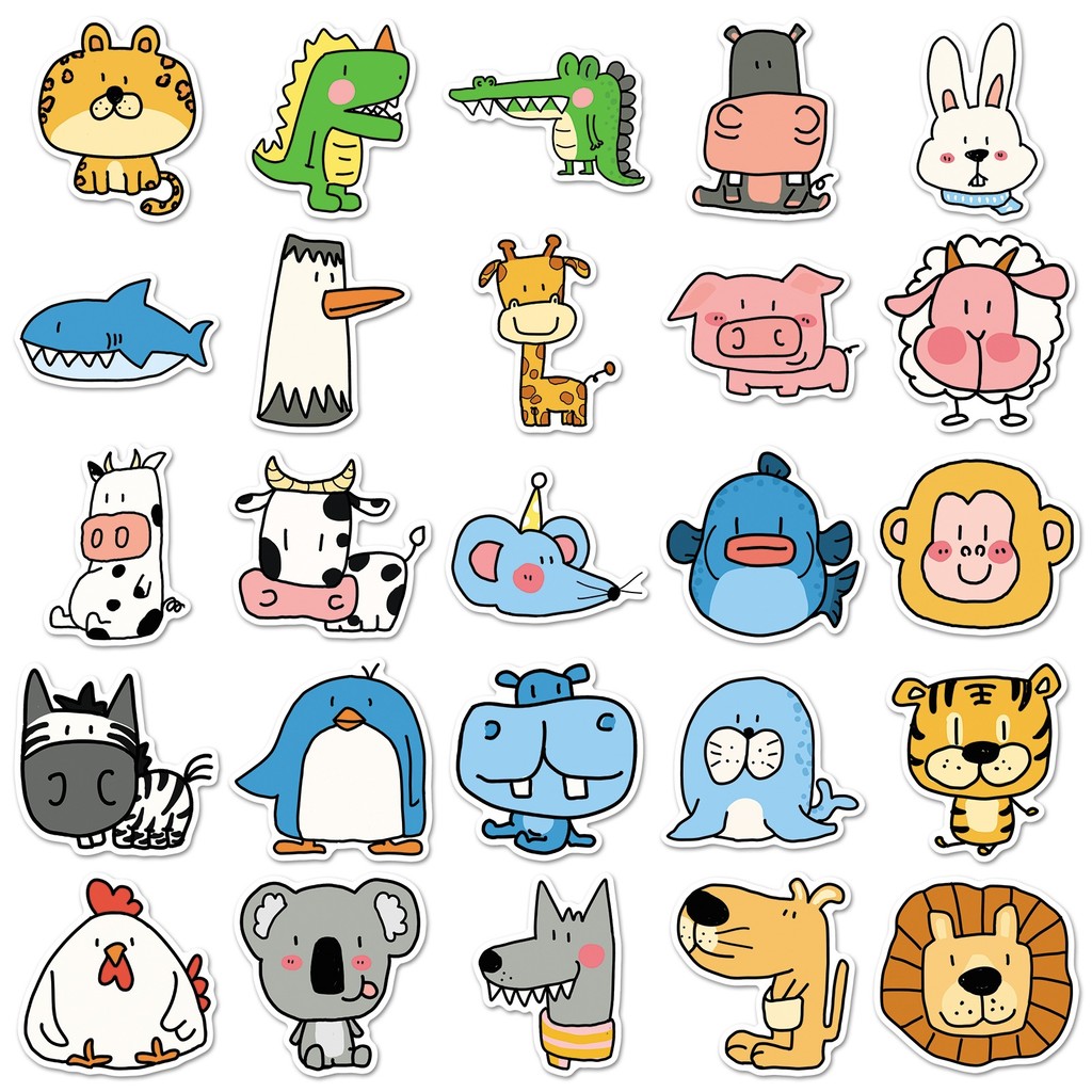 50Sheets Zoo Animal Stickers C – Pet Supplies In Store recenzja i cena