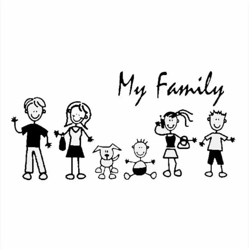 Car Sticker Family Stick Figur – Pet Supplies For Dogs recenzja i cena
