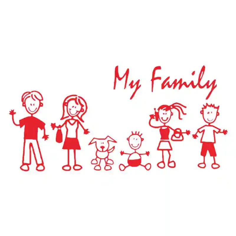 Car Sticker Family Stick Figur – Pet Supplies For Dogs recenzja i cena