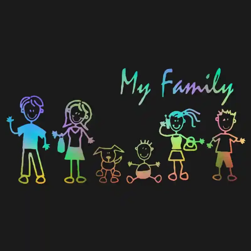 Car Sticker Family Stick Figur – Pet Supplies For Dogs recenzja i cena